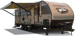 Forest River Cherokee Camper with Awning Up